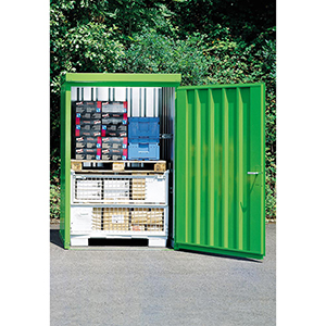 Materialbox aus Trapezblechen