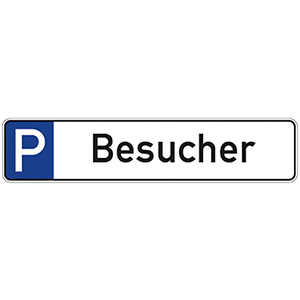 Parkplatzschild