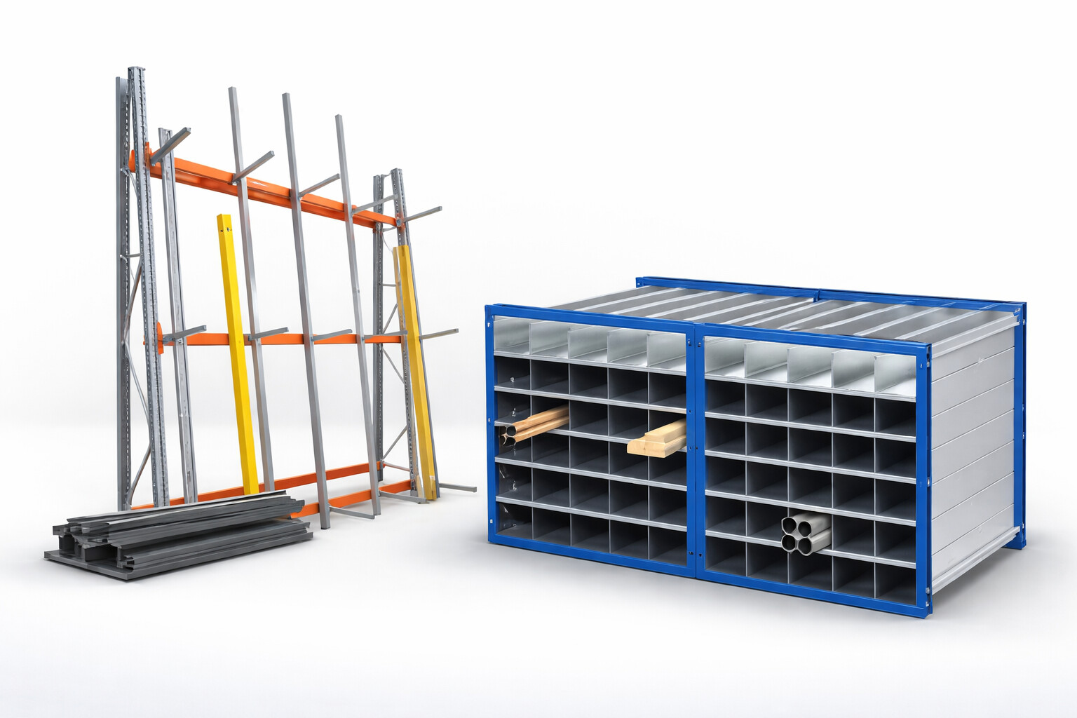 Langgutregale, Plattenregale