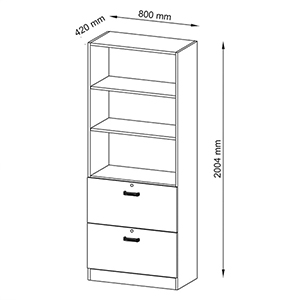 Schrankregal, Regalschrank