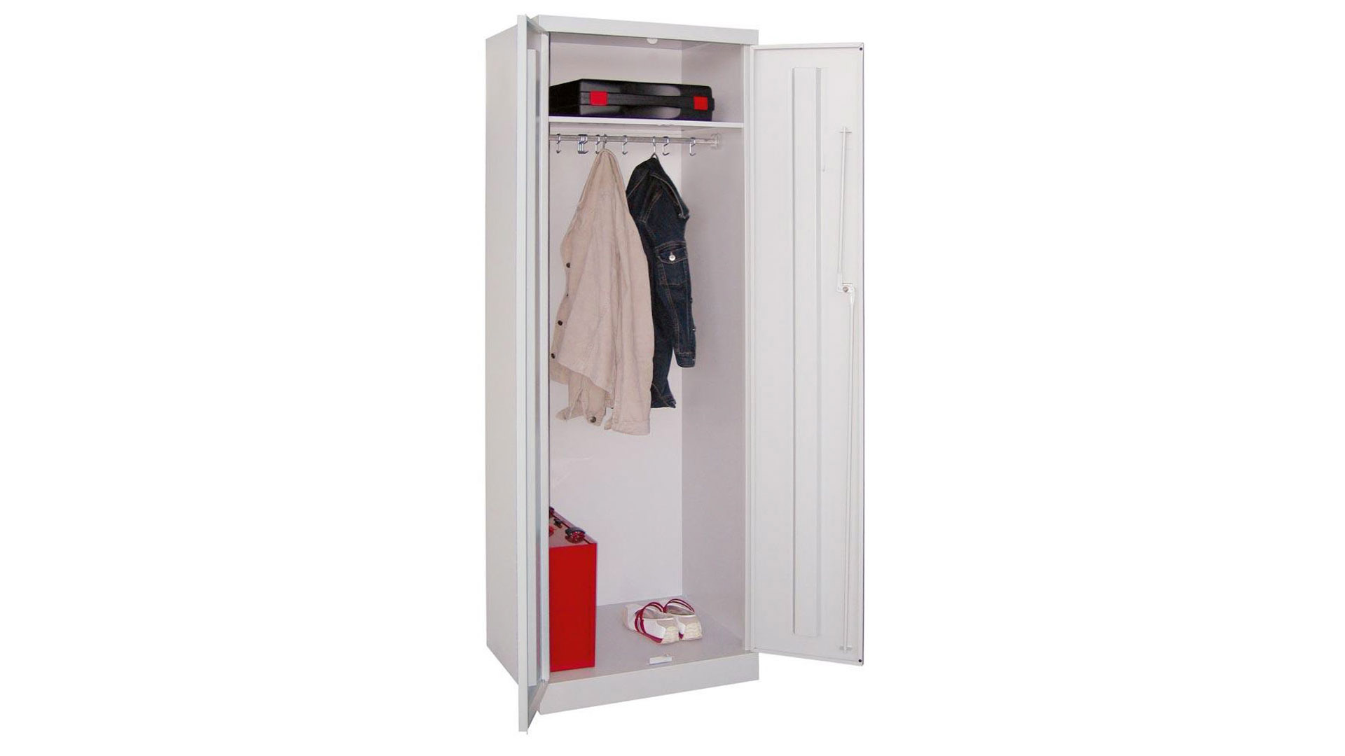 Spind - Garderobenschrank, Breite 60 cm, Höhe 180 cm, Tiefe 50 cm, 1 Abteil(e)