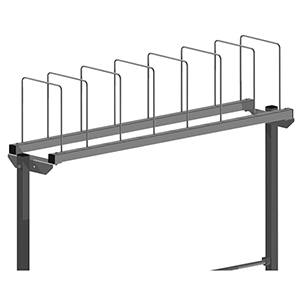 Anbaumagazin, BxTxH 1420x300x400mm, RAL 7035 lichtgrau