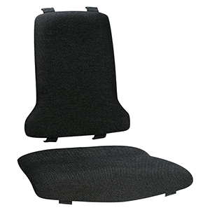 Textilpolster für Arbeitsdrehstuhl mit Gasfeder-Höhenverstellung