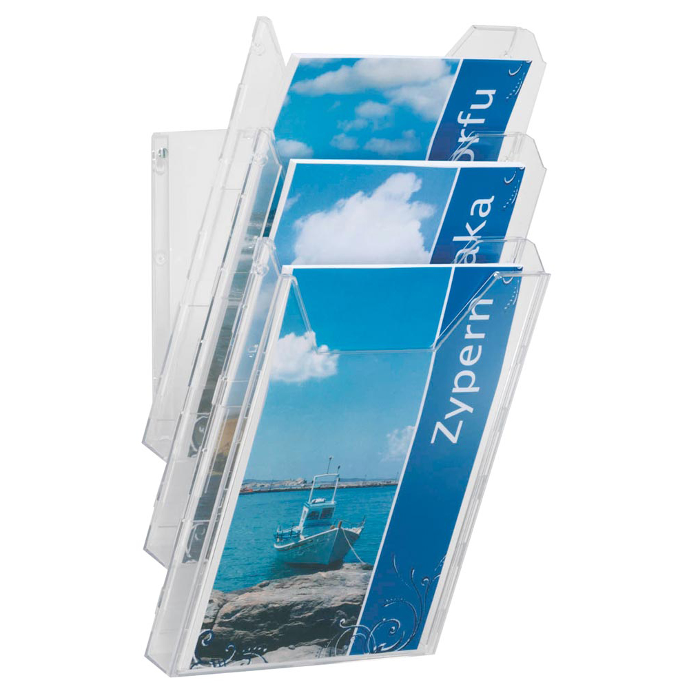 Tischprospekthalter, auch für Wandanbringung