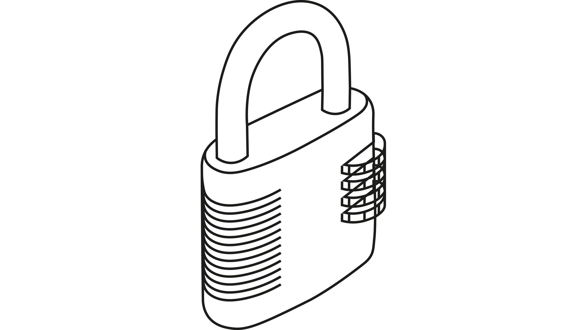 Zahlencode-Schloss mit gehärtetem Bügel