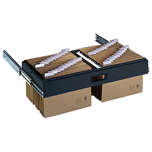 Hängerahmen für DIN A4-Hängehefter, voll ausziehbar für Schrankbreite 1200 mm