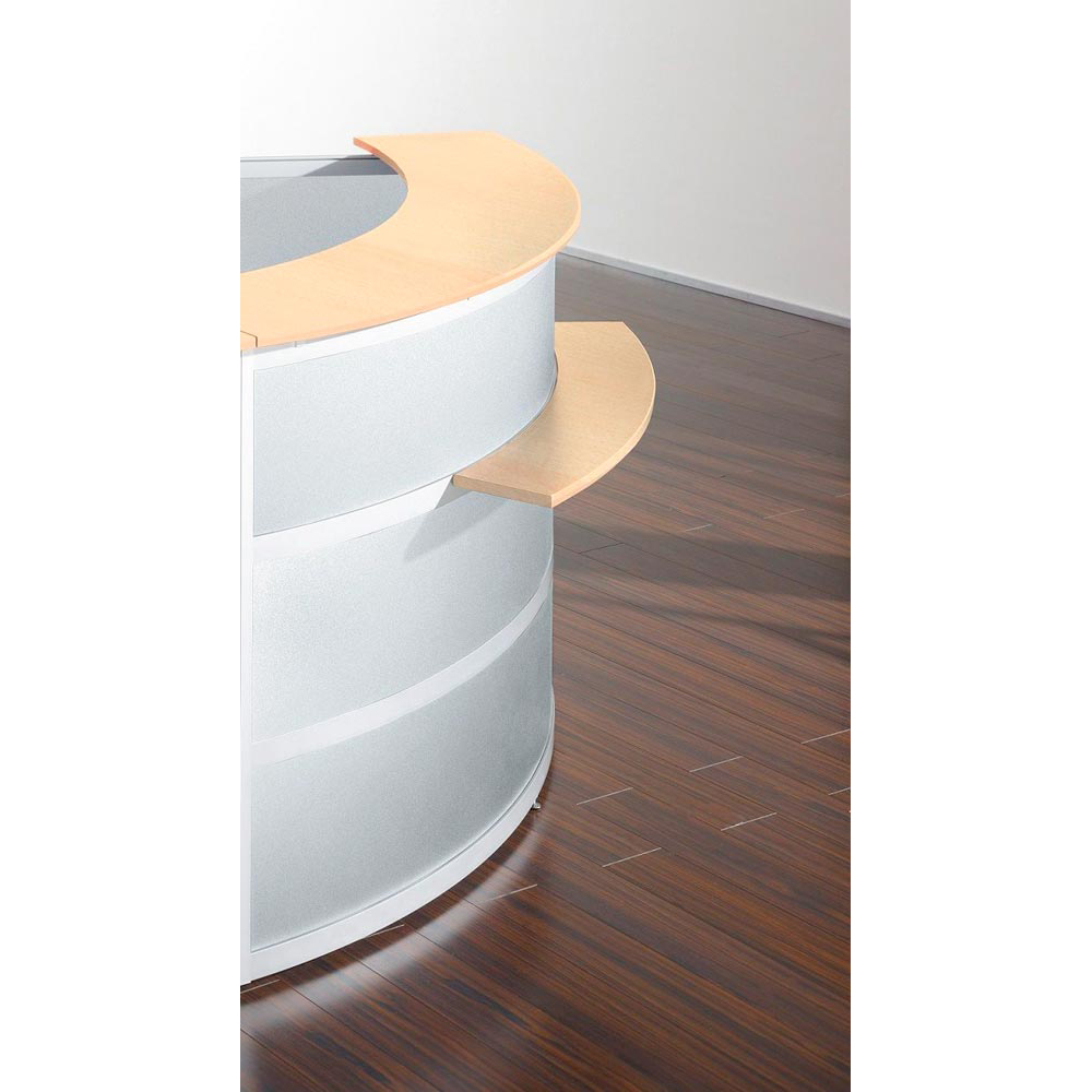 Empfangstheke, Anbautheke rund