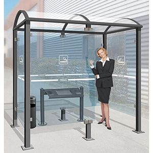 Raucherunterstand für bis 8 Personen