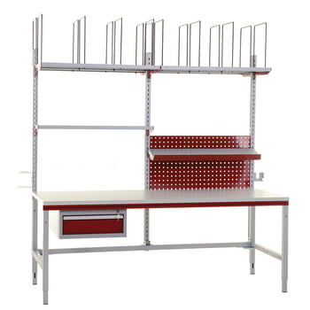 Packtisch System PROFI zur individuellen Bestückung mit Zubehör