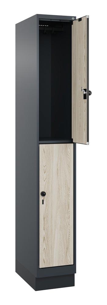 Fächerschrank, doppelstöckig