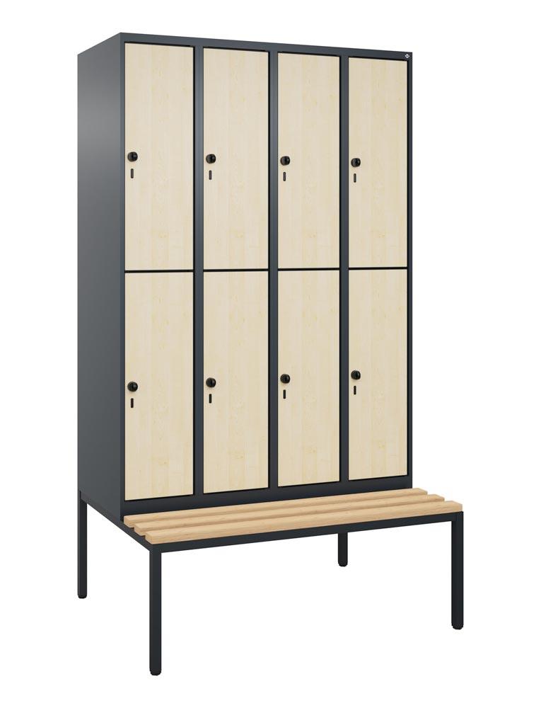 Garderobenschrank mit Sitzbank