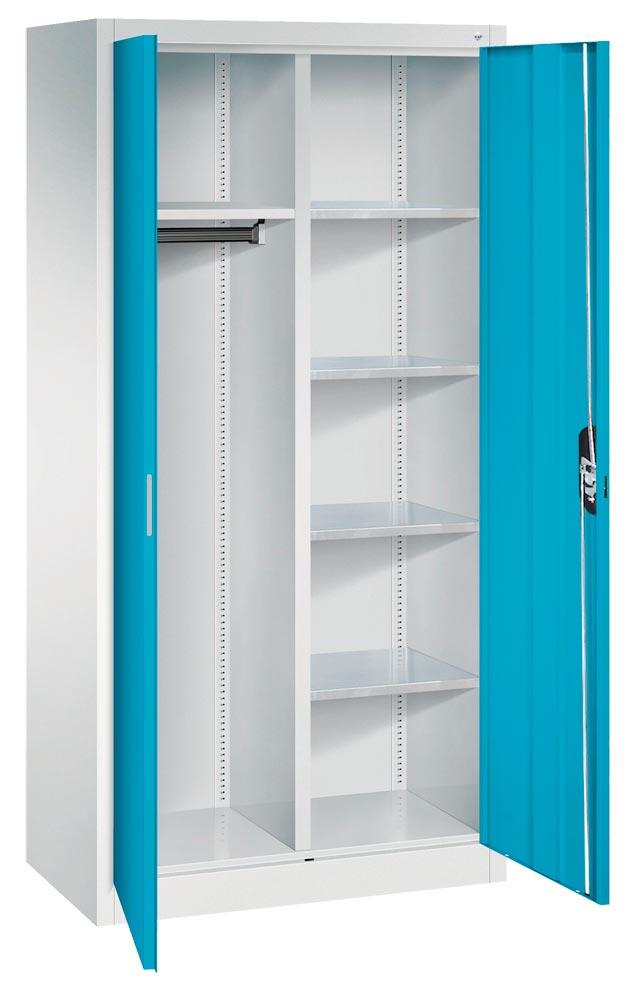 Werkzeugschrank mit 6 Böden und Garderobenteil