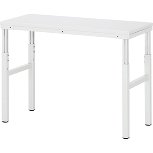 Arbeitstisch höhenverstellbar, Breite 120 cm, Tiefe 50 cm, Höhe 100 cm,  Schublade(n), Platte: EGB-Melaminharzbeschichtet (ESD)