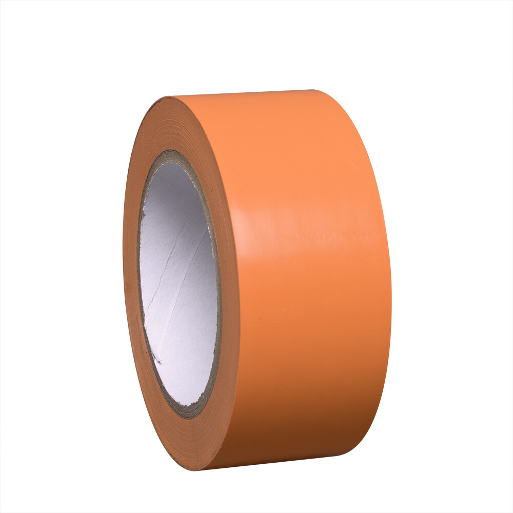 Bodenmarkierung, Markierband, Rolle mit 33 Meter Länge, Breite 50 mm, Farbe orange, MINDESTBESTELLMENGE 12 Rollen