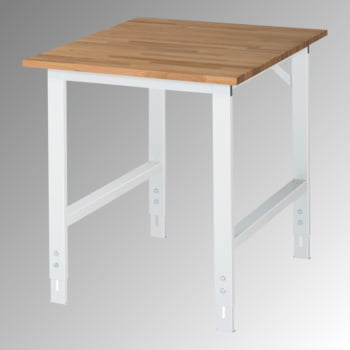 Arbeitstisch, Breite 75 cm, Tiefe 80 cm, Höhe 108 cm,  Platte: Buche-Massiv-Arbeitsplatte