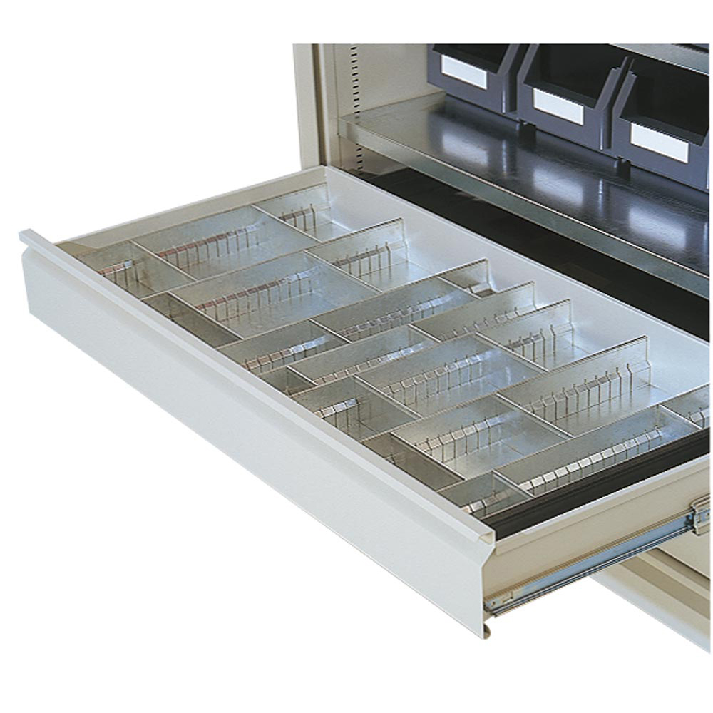 Schubladeneinteilung für Großraumschränke: Feinblech-Set