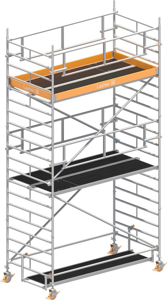Fahrgerüst Breit P2 mit Sicherheits-Doppelgeländer