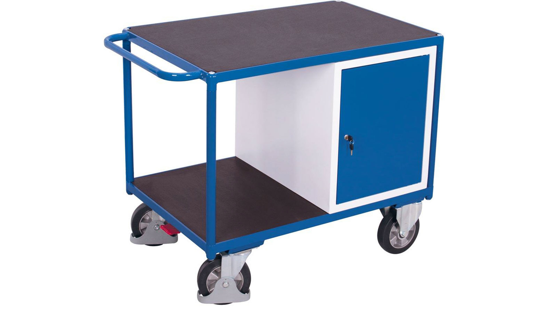 Werkstattwagen mit Flügeltürenschrank
