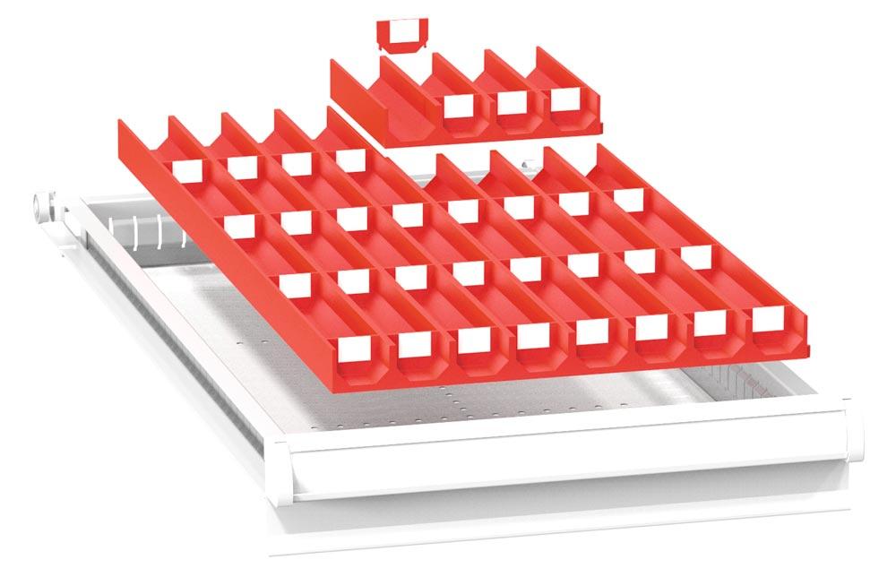 Einteilungsmaterial-Set aus Kunststoff