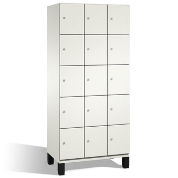 Fächerschrank, Breite 120 cm, Höhe 198 cm, Tiefe 52,5 cm, 15 Fächer