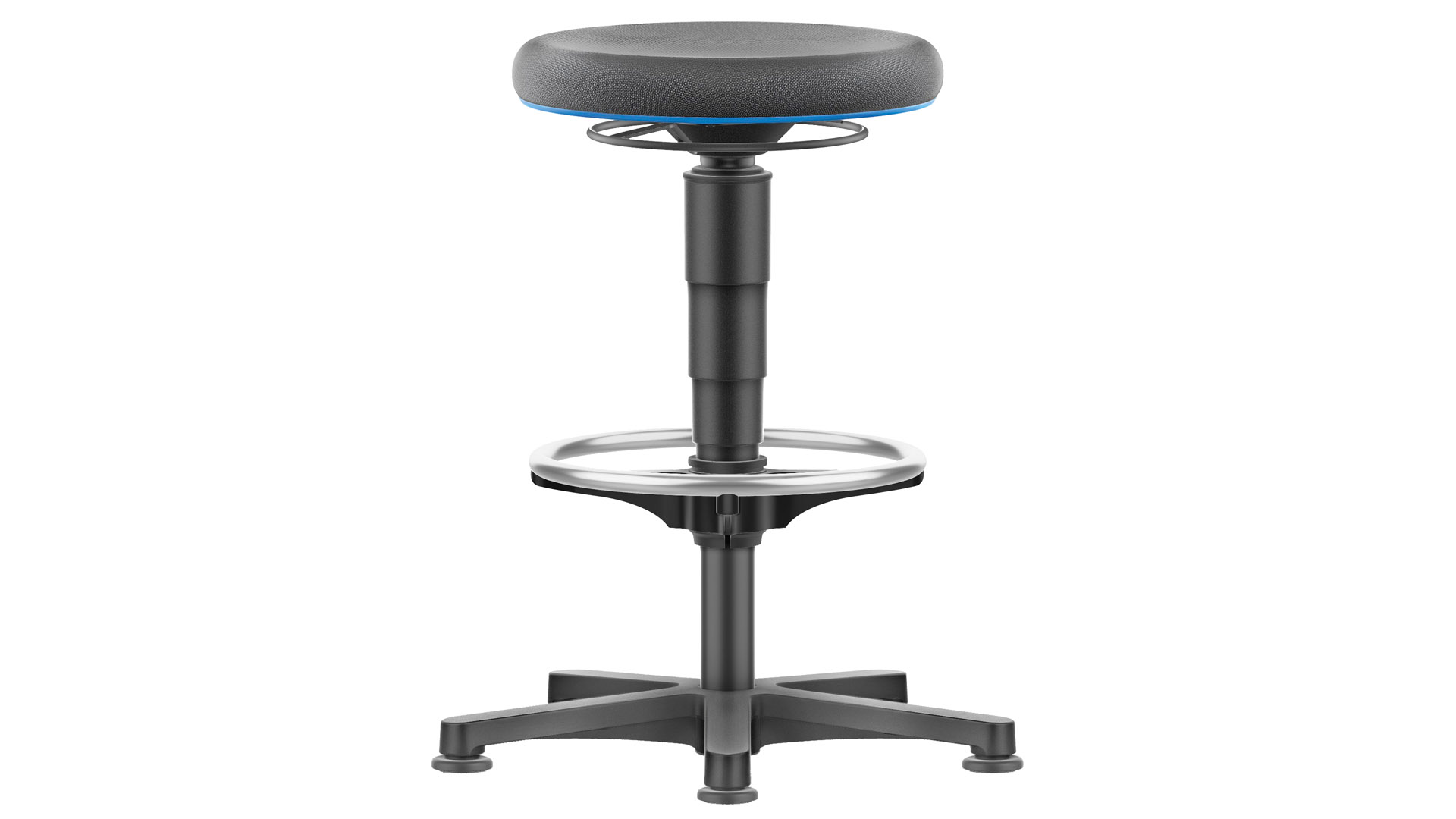 Drehhocker, Arbeitshocker mit Gasfeder-Höhenverstellung