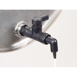 Ablasshahn mit Überwurfmutter