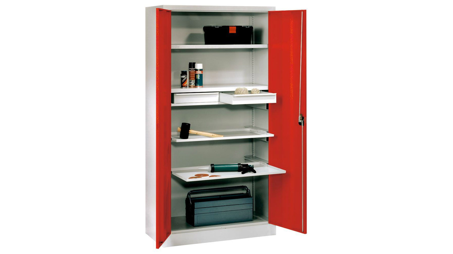Stahlschrank, Vollblechtür