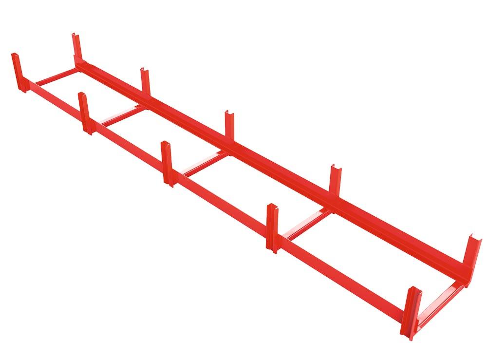 Einlegekassette, als Zubehör für Ausrollregale, offen, mit 960 mm Fachtiefe