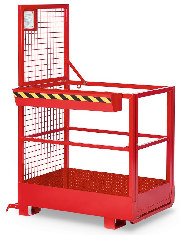 Arbeitskorb mit Aufnahme von der schmalen Seite