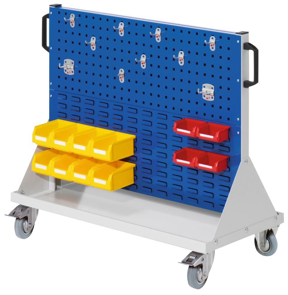 Lochplatte - Schlitzplatte, Werkstattwagen, 2 Loch-/2 Schlitzplatten