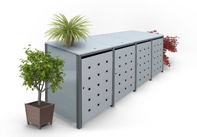 Mülltonnenboxen, Mülltonnenverkleidungen