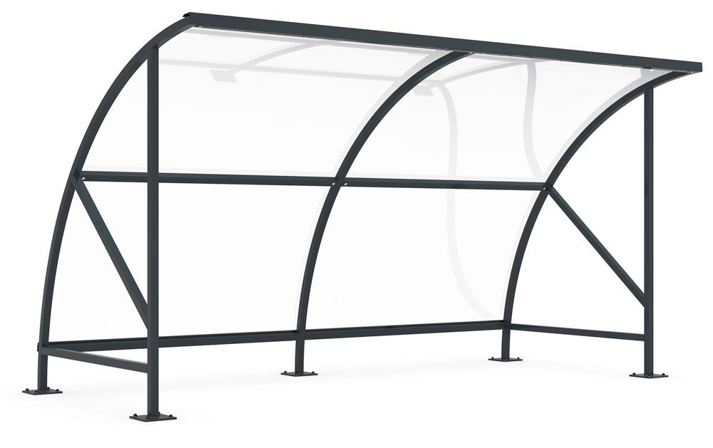 Fahrradüberdachung, Bogendach