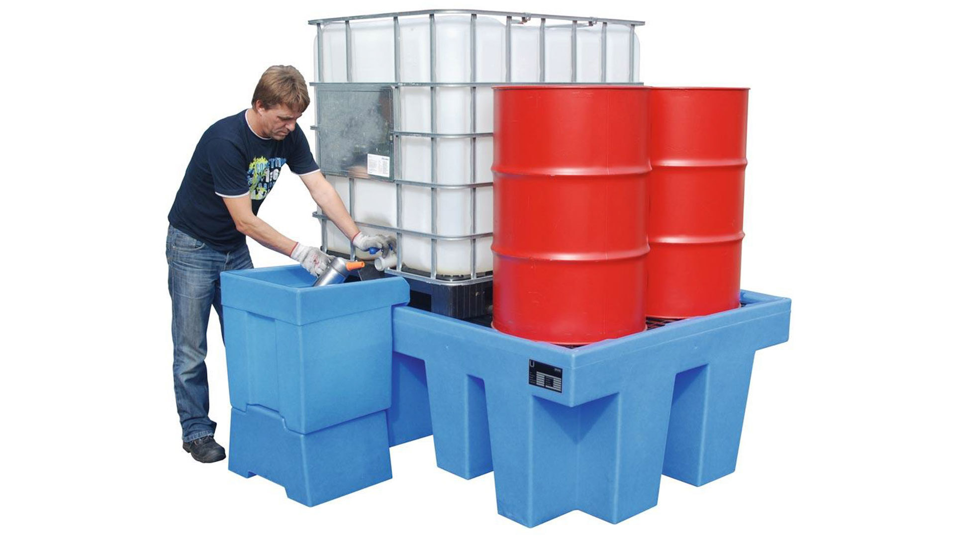 Auffangwanne aus PE - 1.000 l Volumen - 1 Stk. IBC