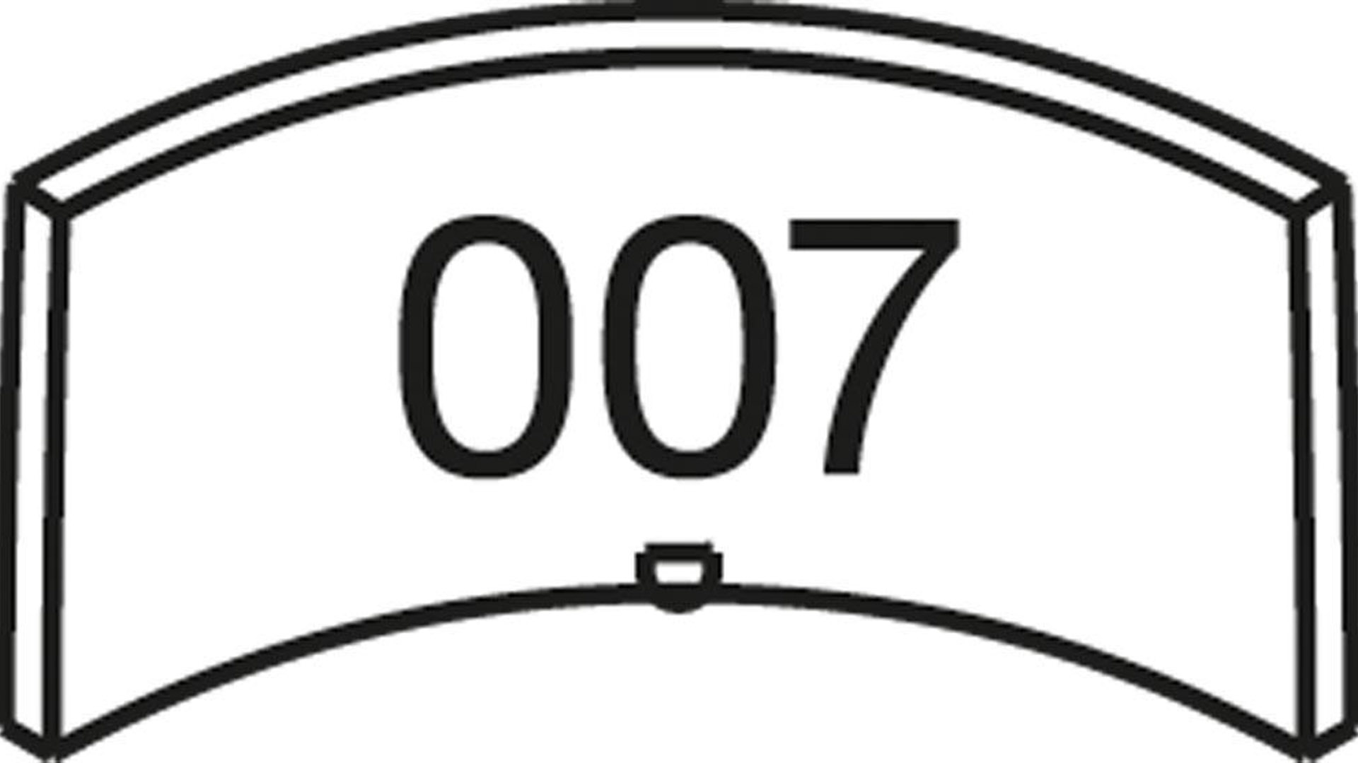 Nummernschild aus Kunststoff