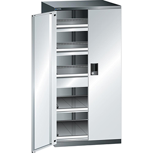 Schubladenschrank m. Flügeltüren