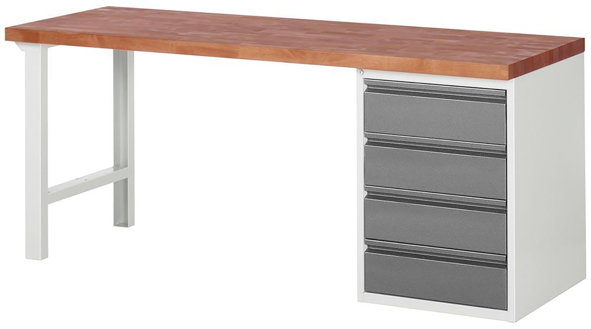 Werkbank 7000 BR, BxTxH 2000xT700xH890 mm, 4 Schubladen