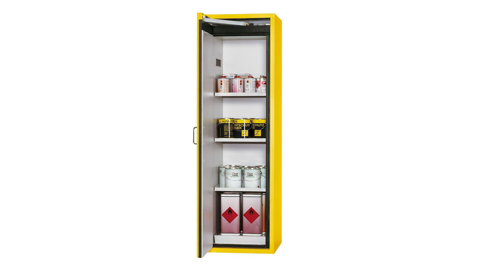 Gefahrstoffschrank, Sicherheitsschrank Typ 90 mit Feststellanlage