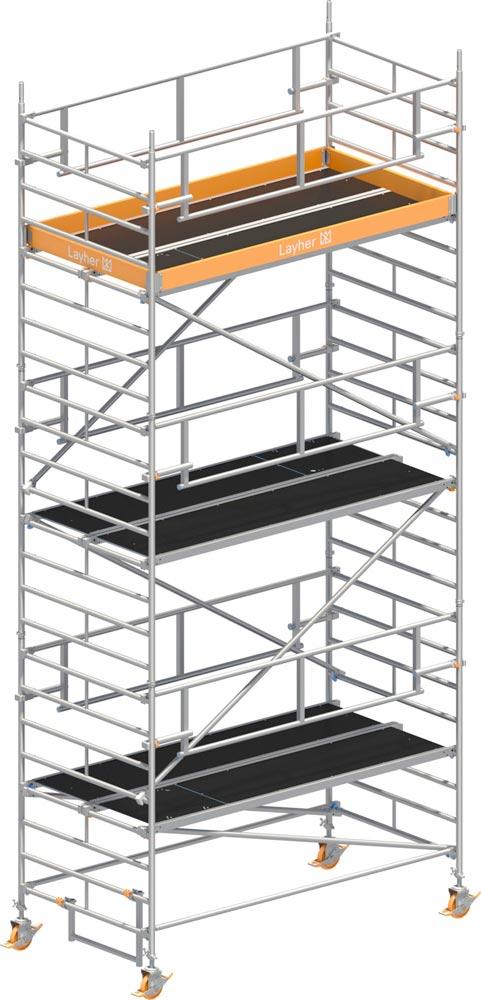 Fahrgerüst Breit P2 mit Sicherheits-Doppelgeländer