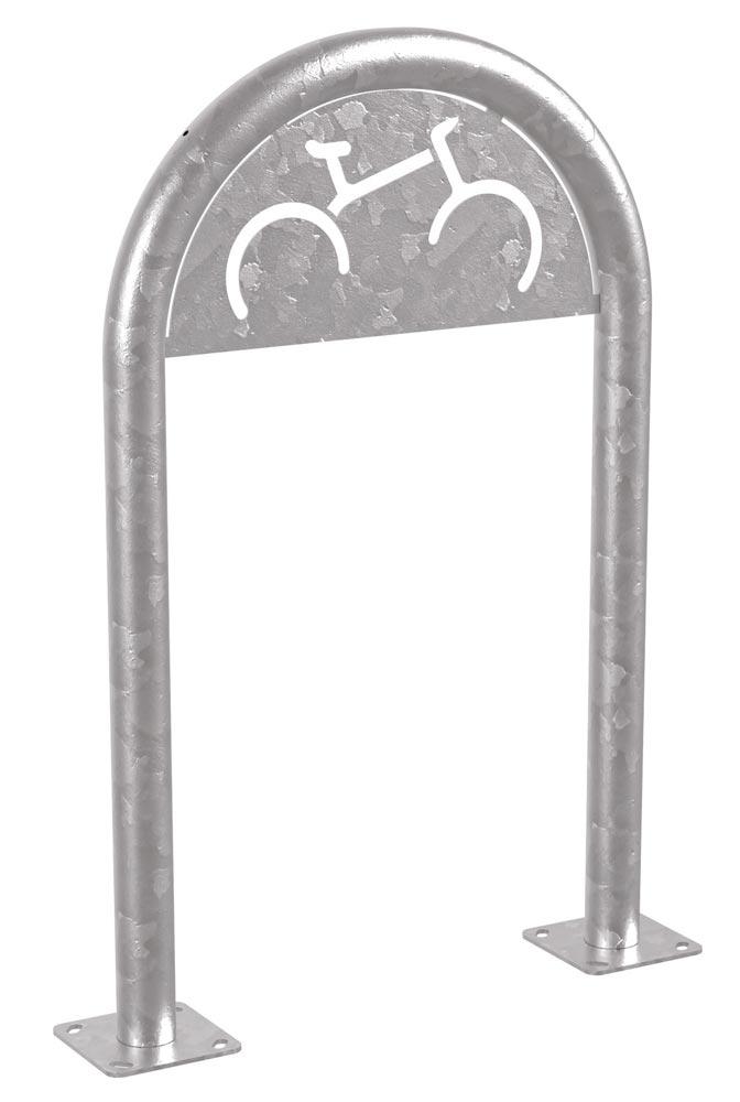 Fahrradbügel, Anlehnbügel - für 2 Fahrräder - Breite: 62,5 cm - verzinkt