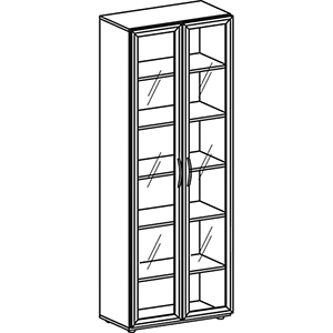 Aktenschrank mit Flügeltüren, Büroschrank