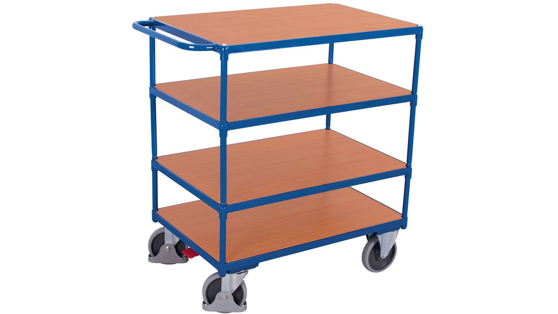 Schwerlast Tischwagen - 4 Etagen - Traglast 500 kg - Ladefläche 700 x 1.000 mm (BxT)