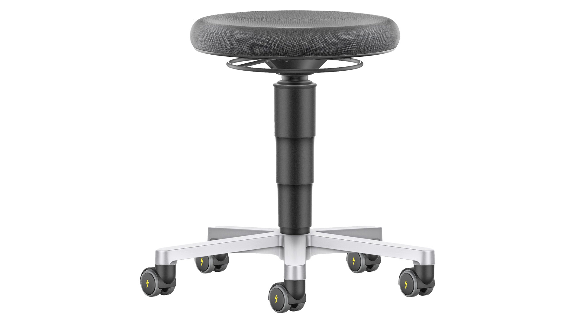 ESD-Arbeitshocker mit Gasfeder-Höhenverstellung