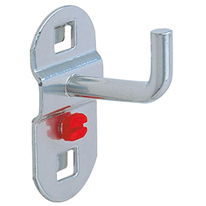 Werkzeughalter mit senkrechtem Hakenende, Durchm. 6 mm, Länge 35 mm, ähnlich RAL 9006 aluminium