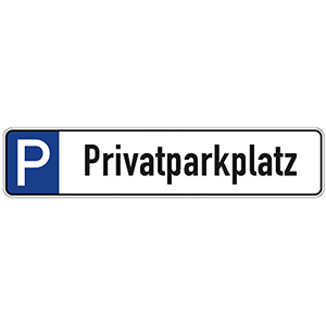 Parkplatzschild