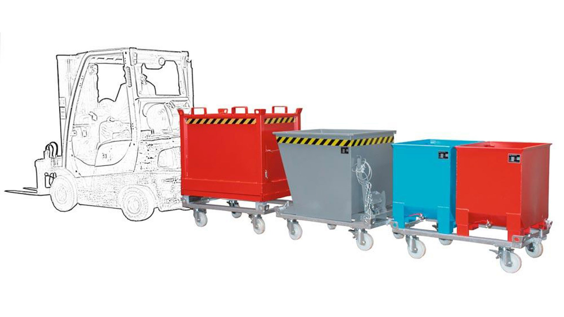 Späne-Kippbehälter für Routenzüge