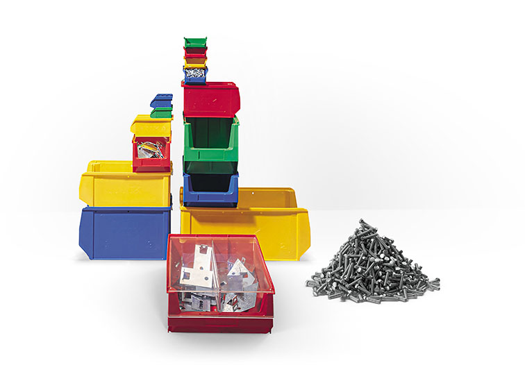 Sichtlagerkästen aus Kunststoff