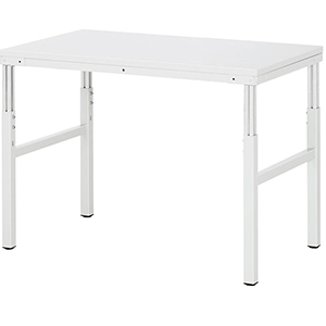 Arbeitstisch höhenverstellbar, Breite 120 cm, Tiefe 70 cm, Höhe 100 cm,  Schublade(n), Platte: EGB-Melaminharzbeschichtet (ESD)