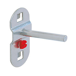 Werkzeughalter einfach, mit geradem Dorn, Durchm. 6 mm, Länge 50 mm, ähnlich RAL 9006 aluminium