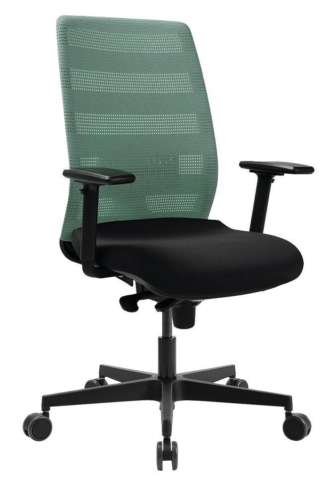 Bürodrehstuhl Netzrücken - BxTxH 480x440-450x420-540 mm - mint