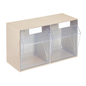 Kleinteilemagazin - Klarsichtkästen im Gehäuse